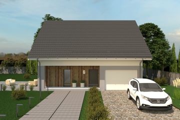  Projekt domu eko Typowy 42 (KKE1042) - projekt domu parterowego z poddaszem - Zdjęcie 5