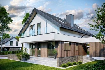  Projekt domu HomeKoncept-03 B (KRX1060) - projekt domu parterowego z poddaszem - Zdjęcie 7