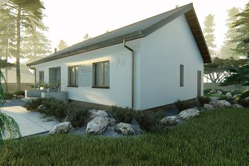  Projekt domu KP-101 (LUB1001) - projekt domu parterowego - Zdjęcie 3