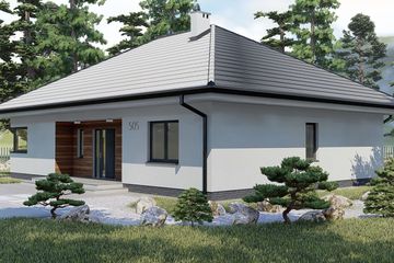  Projekt domu KP-505 (LUB1005) - projekt domu parterowego - Zdjęcie 4