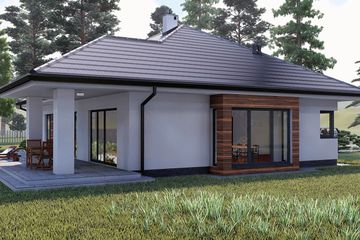  Projekt domu KP-505 (LUB1005) - projekt domu parterowego - Zdjęcie 7