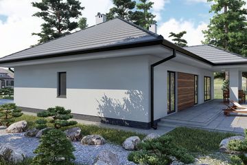  Projekt domu KP-505 (LUB1005) - projekt domu parterowego - Zdjęcie 8