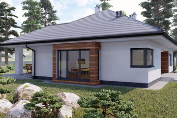  Projekt domu KP-505 (LUB1005) - projekt domu parterowego - Zdjęcie 9