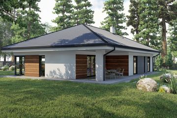  Projekt domu KP-510 (LUB1006) - projekt domu parterowego - Zdjęcie 4