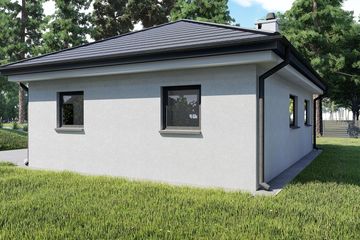  Projekt garażu KP-G50 (LUB1007) - projekt garażu parterowego - Zdjęcie 4