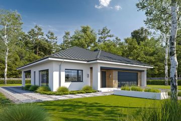  Projekt domu Pewny D65 (WWB1073) - projekt domu parterowego - Zdjęcie 3