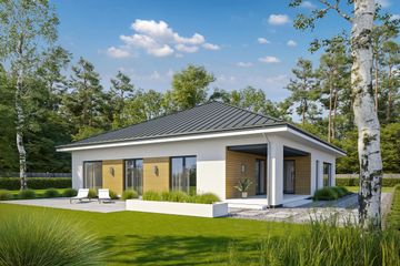  Projekt domu Pewny D65 (WWB1073) - projekt domu parterowego - Zdjęcie 2