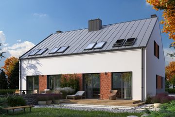  Projekt domu Eco 17 dwulokalowy (WOZ1034) - projekt domu parterowego z poddaszem - Zdjęcie 4