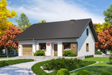  Projekt domu przy Niezapominajek 5 (KRK1627) - projekt domu parterowego - Zdjęcie 1