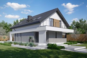  Projekt domu HomeKoncept 78 (KRX1107) - projekt domu parterowego z poddaszem - Zdjęcie 3