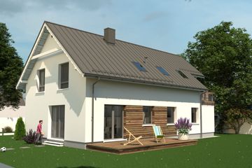  Projekt domu eko Typowy 44 (KKE1044) - projekt domu parterowego z poddaszem - Zdjęcie 6