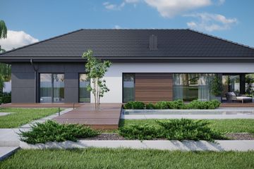  Projekt domu HomeKoncept 36 wariant 01 (KRX1108) - projekt domu parterowego - Zdjęcie 4