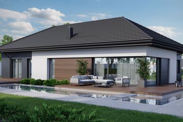  Projekt domu HomeKoncept 36 wariant 02 (KRX1109) - projekt domu parterowego - Zdjęcie 3