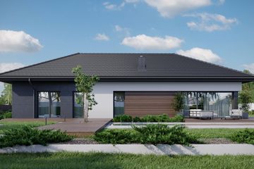  Projekt domu HomeKoncept 36 wariant 02 (KRX1109) - projekt domu parterowego - Zdjęcie 4