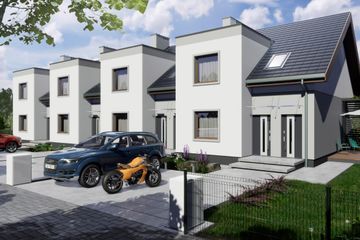  Projekt domu Paweł i gaweł 2b - szereg l+s+s+p (WRD2826) - projekt domu parterowego z poddaszem - Zdjęcie 1