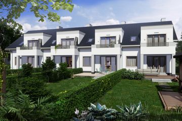  Projekt domu Paweł i gaweł 2b - szereg l+s+s+p (WRD2826) - projekt domu parterowego z poddaszem - Zdjęcie 2