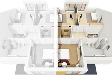  Projekt domu Konrad G1 (bliźniak) energo (WRC2751) - projekt domu parterowego z poddaszem - Zdjęcie 6