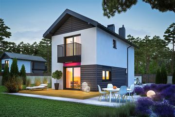  Projekt domu Moniczka energo (WRC2756) - projekt domu z pełnym piętrem - Zdjęcie 3