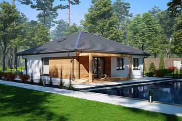  Projekt domu Sej-pro 015 energo (ELW1013) - projekt domu parterowego - Zdjęcie 2