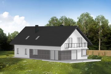  Projekt domu Sej-pro 018 energo (ELW1015) - projekt domu parterowego z poddaszem - Zdjęcie 2