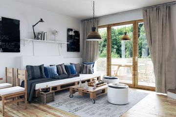  Projekt domu Biała z garażem i wiatą [A1] (WRF1994) - projekt domu parterowego z poddaszem - Zdjęcie 3