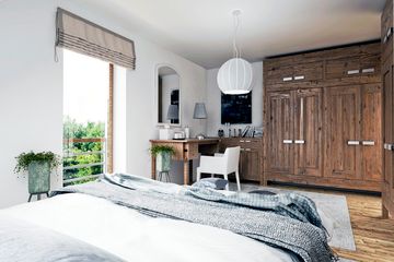  Projekt domu Biała z garażem i wiatą [A1] (WRF1994) - projekt domu parterowego z poddaszem - Zdjęcie 10