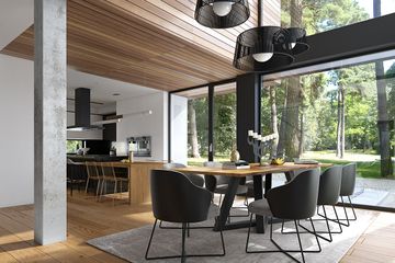  Projekt domu Otwarty 1 (WAW1132) - projekt domu z pełnym piętrem - Zdjęcie 4