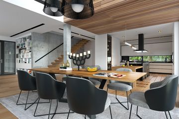  Projekt domu Otwarty 1 (WAW1132) - projekt domu z pełnym piętrem - Zdjęcie 5