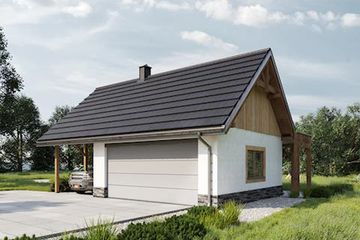  Projekt garażu 36 (1672) (KRD2818) - projekt garażu parterowego - Zdjęcie 3