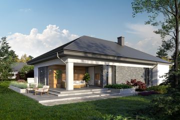  Projekt domu Eco 31 (WOZ1035) - projekt domu parterowego - Zdjęcie 1