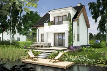  Projekt domu Paweł i Gaweł 2B (WRD2827) - projekt domu parterowego z poddaszem - Zdjęcie 1