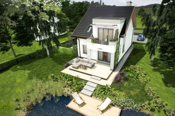  Projekt domu Paweł i Gaweł 2B (WRD2827) - projekt domu parterowego z poddaszem - Zdjęcie 6