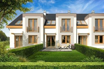  Projekt domu Emilia - szereg l+s+p (WRD2828) - projekt domu parterowego z poddaszem - Zdjęcie 1