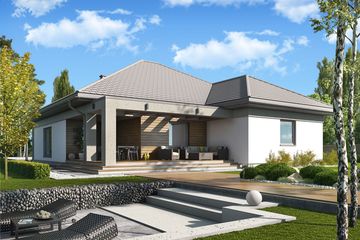  Projekt domu Alexandria 3 (SLN2672) - projekt domu parterowego - Zdjęcie 2