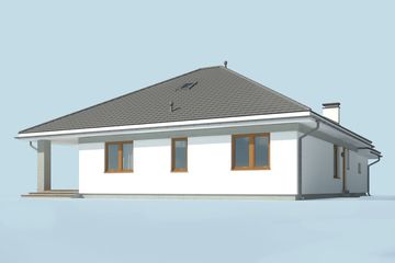  Projekt domu Alexandria 2 (SLN2673) - projekt domu parterowego - Zdjęcie 3