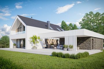  Projekt domu HomeKoncept 77 (KRX1110) - projekt domu parterowego z poddaszem - Zdjęcie 13