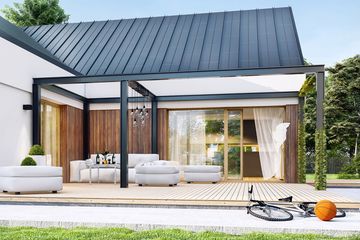  Projekt domu Magnetyt z garażem 2-st. [A] (WRF2051) - projekt domu parterowego - Zdjęcie 3