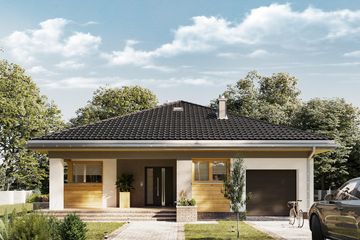  Projekt domu Blanka Nano (1673) (KRD2819) - projekt domu parterowego - Zdjęcie 1