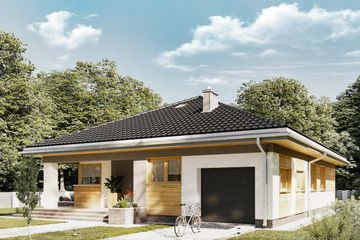  Projekt domu Blanka Nano (1673) (KRD2819) - projekt domu parterowego - Zdjęcie 2