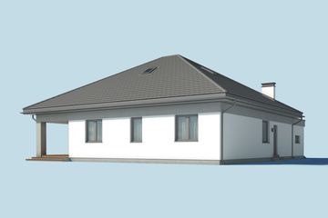  Projekt domu Alexandria 4 (SLN2675) - projekt domu parterowego - Zdjęcie 4