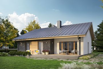  Projekt domu Eco 32 (WOZ1036) - projekt domu parterowego - Zdjęcie 2