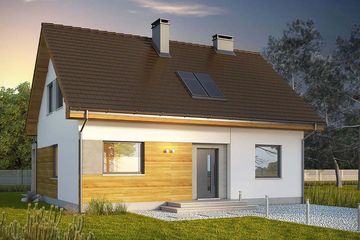  Projekt domu Toffi 2 (WRN1450) - projekt domu parterowego z poddaszem - Zdjęcie 1