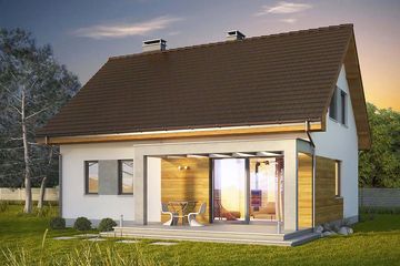  Projekt domu Toffi 2 (WRN1450) - projekt domu parterowego z poddaszem - Zdjęcie 2