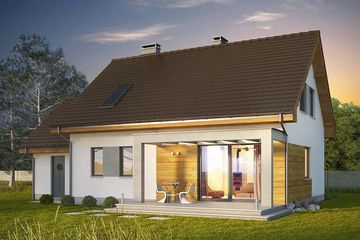  Projekt domu Toffi (WRN1449) - projekt domu parterowego z poddaszem - Zdjęcie 1