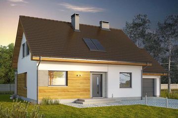  Projekt domu Toffi (WRN1449) - projekt domu parterowego z poddaszem - Zdjęcie 2