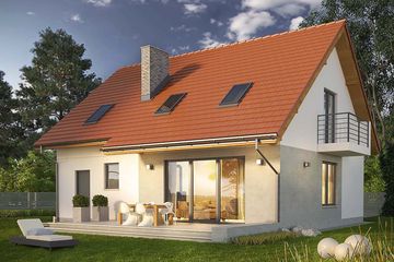  Projekt domu Venus (WRN1452) - projekt domu parterowego z poddaszem - Zdjęcie 2