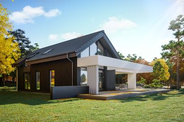  Projekt domu HomeKoncept 67 wariant 01 (KRX1111) - projekt domu parterowego z poddaszem - Zdjęcie 5