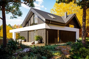  Projekt domu HomeKoncept 67 wariant 01 (KRX1111) - projekt domu parterowego z poddaszem - Zdjęcie 9