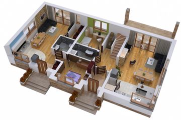  Projekt domu BS-07 wariant 2 dwulokalowy (JGC1226) - projekt domu parterowego z poddaszem - Zdjęcie 5