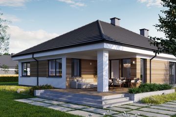  Projekt domu Eco 33 (WOZ1037) - projekt domu parterowego - Zdjęcie 3